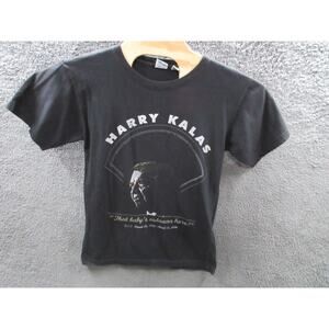 HARRY KALAS 1936-2009 Philadelphia Phillies Men's Small OUTAAAA HERE! T-shirt